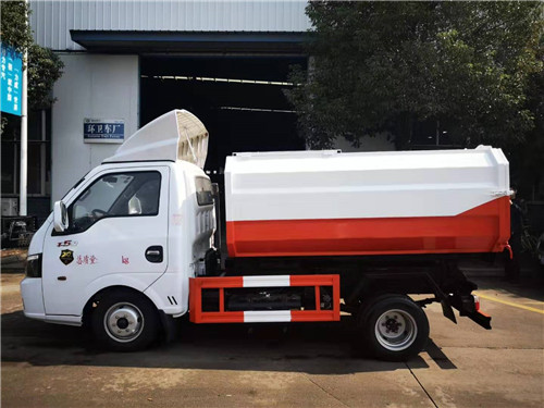 國六東風途逸掛桶垃圾車圖片參數介紹