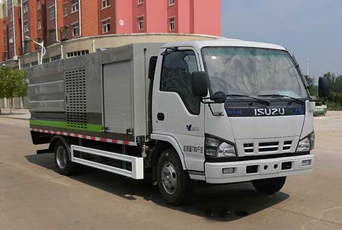 國六慶鈴五十鈴600P護欄清洗車工作原理及參數介紹