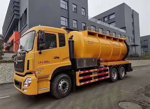 國六東風(fēng)天龍后八輪22方吸污車無副發(fā)動機，30L高壓泵，吸污：2160立方/min