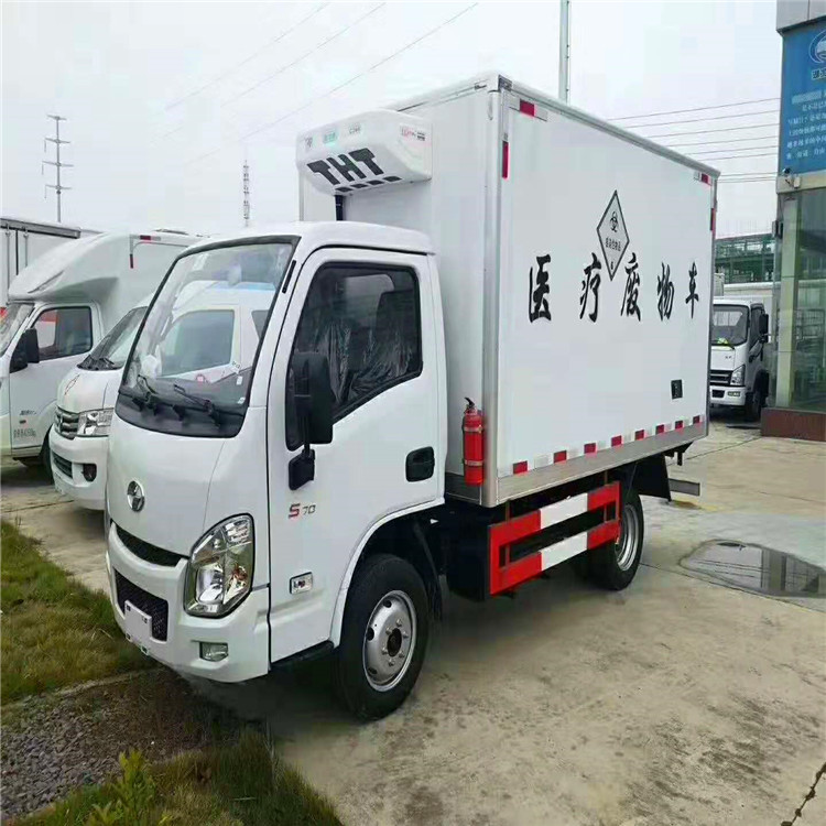 上汽躍進藍牌3.26米藍牌國六醫療廢物轉運車主要運輸感染性物質,臨床診斷樣品B類生物物質,醫院診所廢棄物,類項號:6.2