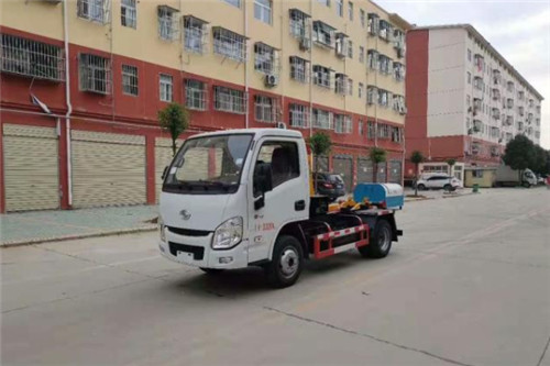 國(guó)六躍進(jìn)小福星3方車(chē)廂可卸式垃圾車(chē)參數(shù)圖片介紹