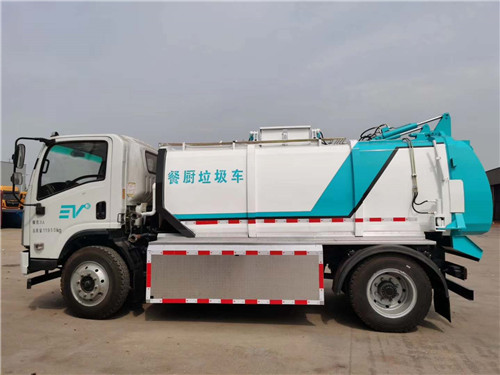 陜汽軒德E9純電動餐廚垃圾車圖片參數介紹
