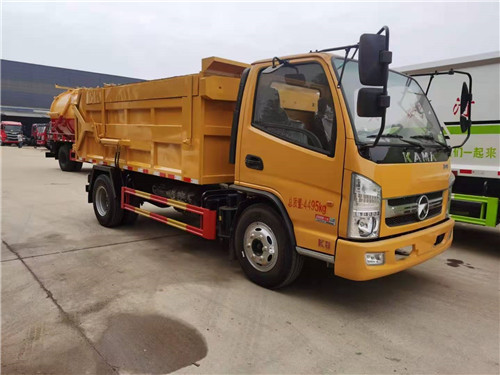 凱馬國六壓縮對接垃圾車地下室建筑垃圾轉運專用，整車高度不超過2.2米