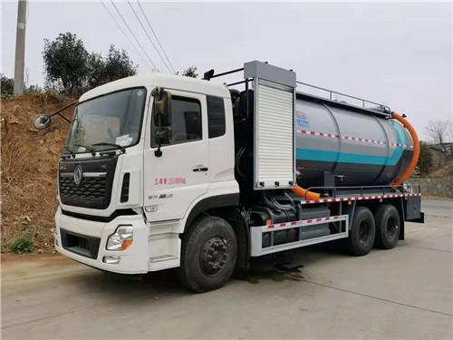 東風天龍后八輪清洗吸污車，程力汽車、智享生活