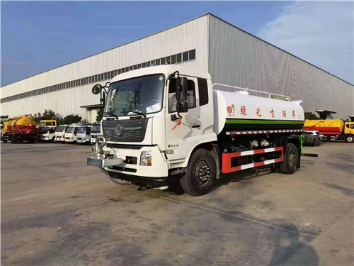 國六東風(fēng)天錦14立方灑水車可以選裝萬向電動灑水炮圖片展示