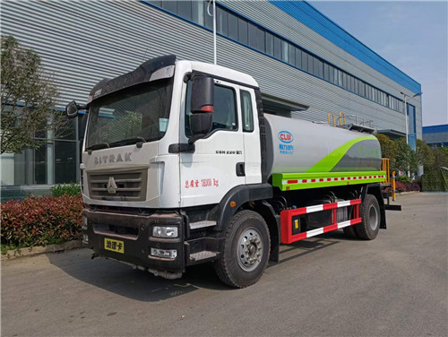 國六重汽汕德卡13.6噸灑水車現車，公告免征環保已公示