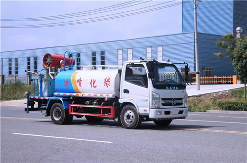 國六黃牌凱馬6方灑水車公告有灑水、抑塵兩款外形圖片可選，免征齊全