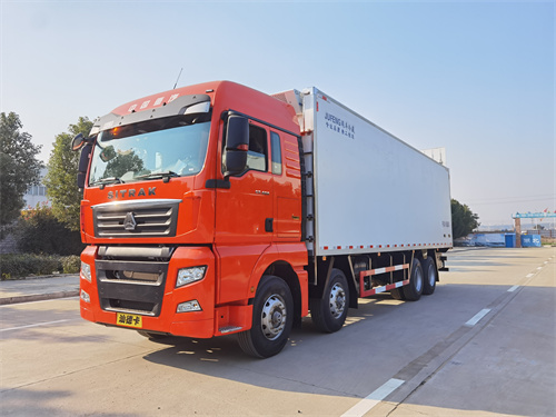 國六重汽汕德卡G7前四后八9.6米冷藏車 13L 480馬力 4橋鋼板橋 冷藏車推薦